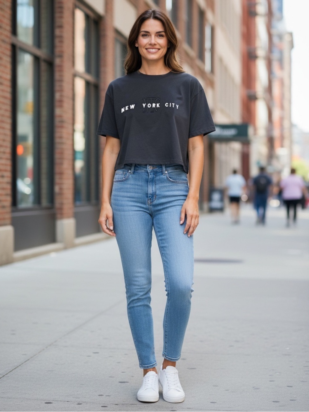 New York City Crop Top l SIZE M
